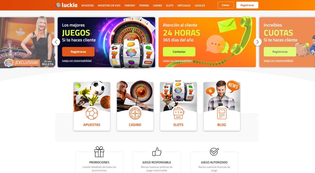 Luckia Casino interface